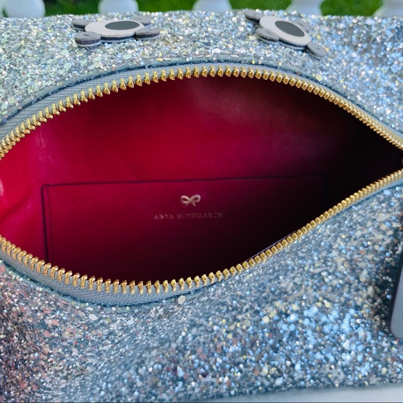 Anya Hindmarch Glitter Circulus Eyes Clutch EUC - Picture 15 of 16